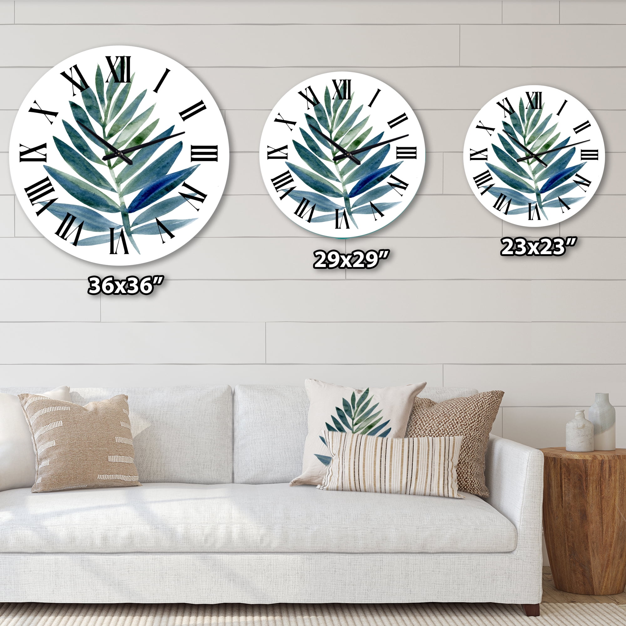 Designart 1 in Farmhouse Wall Clock