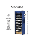 thumbnail image 3 of Mueble Zapatera Armario Organizador Repisa Armable Multiusos Xtellar Color Azul, 3 of 3