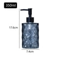 thumbnail image 2 of Glass Soap Dispenser with Plastic Pump, 350ml Liquid Hand Soap Dispenser, Rustproof Pump for Kitchen & Bathroom, 2 of 6