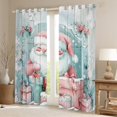 thumbnail image 2 of Manfei Watercolor Santa Claus Curtains Pack of 2 (42x84 Each) for Kids, Happy New Year Gifts Curtains Blackout, Merry Xmas Christmas Bedroom Curtains, Luxury Home Decor, 2 of 6