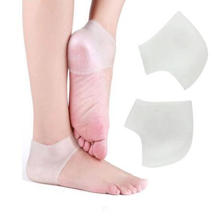 Spring hue Silicone Moisturizing Gel Heel Sock Cracked Foot Skin Care Protecto Peds