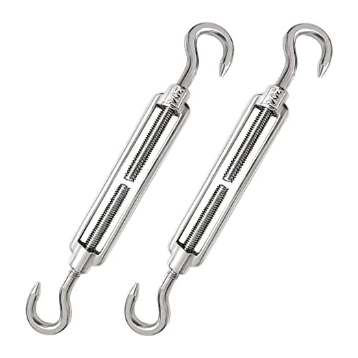 Ganchos y Ganchos Tensores de Alambre Tensor de Cables de Acero Inoxidable M6 2 uds ER