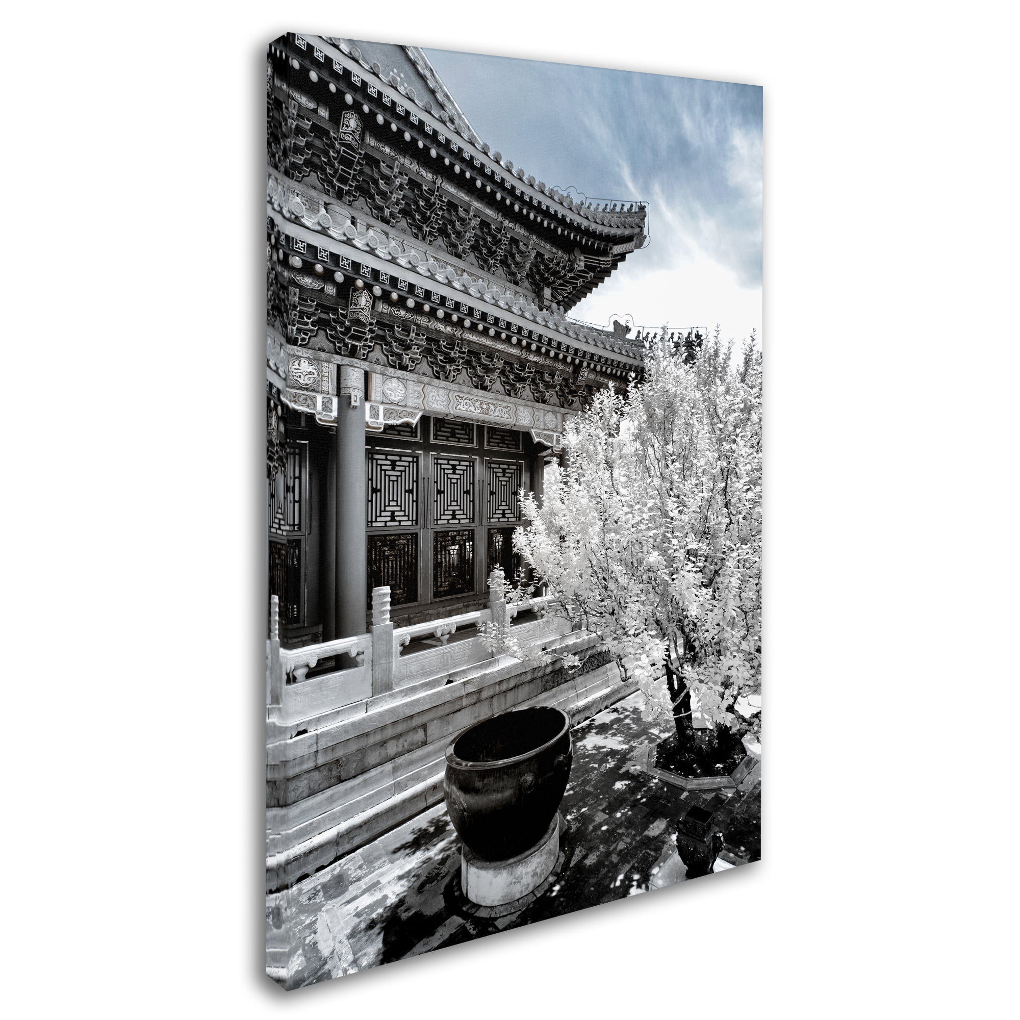 Trademark Fine Art "White Temple X" Canvas Art by Philippe Hugonnard