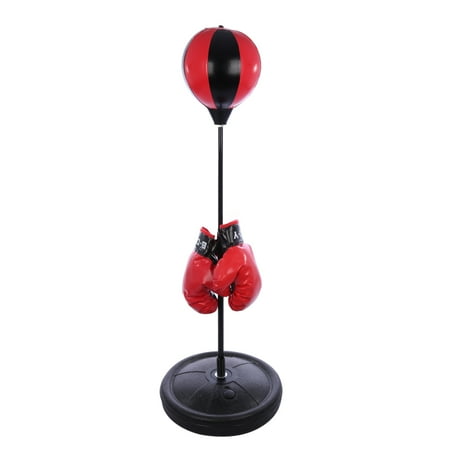 Height Adjule Sport Toy Boxing Punching Bag With Gloves Ball For Kids 75 105cm Color Random