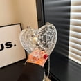 thumbnail image 4 of Jiibva Fashion Women Evening Bag, Acrylic Heart Shaped Clutches Bag Evening Shoulder Bag Handbag Party Prom Crossbody Bags Chain Shoulder Bag for Women, 4 of 7