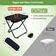 thumbnail image 2 of TaoLeHui Lightweight Folding Stool, Collapsible Camping Chair with Carry Bag, 13" Portable Design for Adults, Ideal for Travel, Hiking, Fishing, and Outdoor Use, 2 of 7