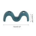 thumbnail image 2 of Unique Bargains 1 Pc Wave m Shape Toothbrush Holder for Bathroom Navy Blue Silicone, 2 of 5
