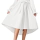 thumbnail image 4 of Vestido Largo de Manga Larga de Moda Y Cómodo Color Sólido con Cinturón para las Niñas, Falda Plisada para el Vestido de Cumpleaños para las Niñas, 4 of 7