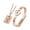 rosegold, variant on Couple Lock and Key Steel Necklace Heart Bracelet Jewellery Kit Ceremony Party Banquet Romantic Pendant Jewelry Set Gift Rose Gold