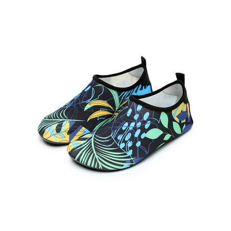 

Ritualay Womens Mens Swim Beach Shoe Slip On Aqua Socks Barefoot Water Shoes Comfort Lightweight Flats Outdoor Exercise Quick Dry Sneakers Colorful 5.5-6