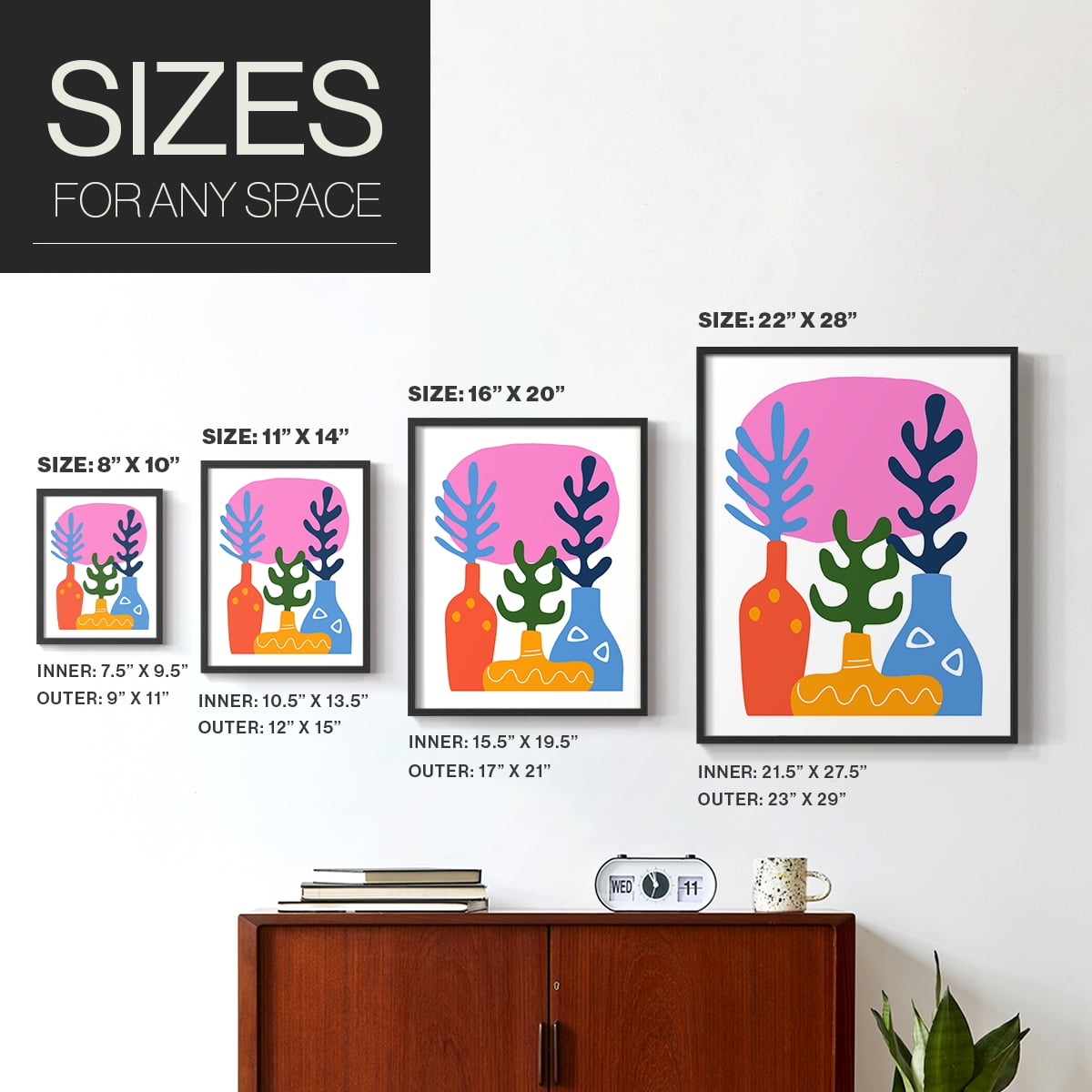 Matisse CDLIX in Black Solid Wood Framed Print No Nail Hanging