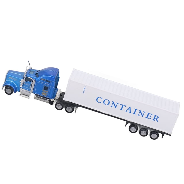 Container Truck Toy Model, Pull Back Alloy Plastic Container Truck for Home