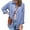 Blue, variant on Royisotas Winter Plus Size Tops for Women Lapel Long Sleeve Casual Plaid Women Button Down Shirt Gray Pocket Collared Button up Shirts