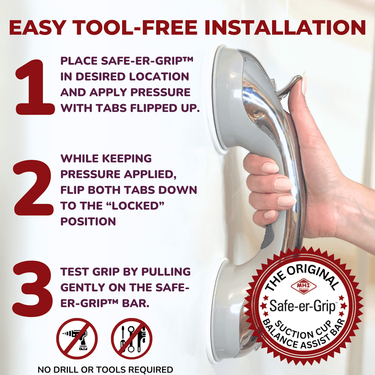 Mommy's Helper Safe-er-grip Bathtub And Shower Grab Bar - Walmart.com
