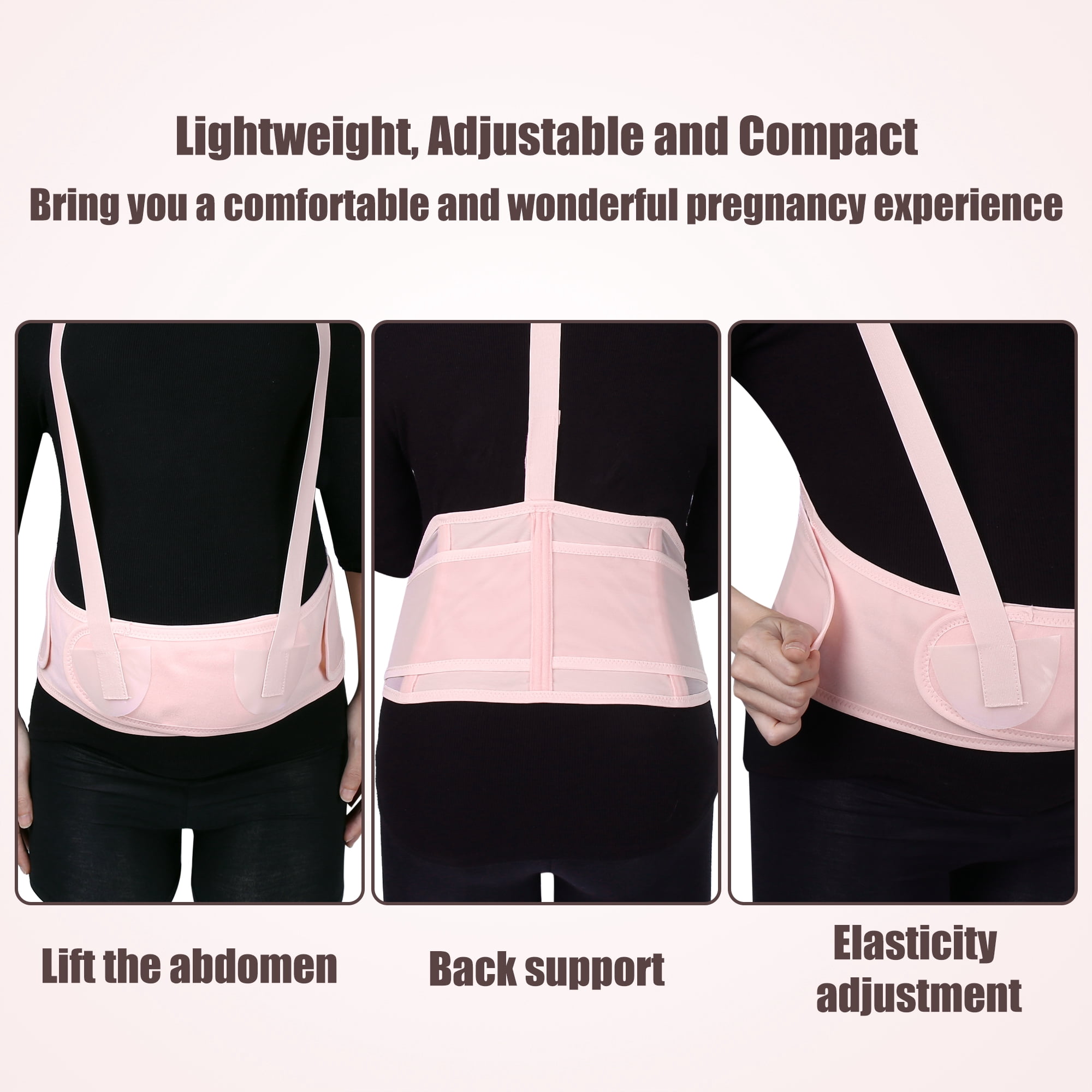 Unique Bargains Maternity Belt Abdomen Back Support Pregnancy Band Shoulder Strap