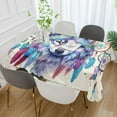 thumbnail image 5 of Coolnut Wolf Rectangle Tablecloth Waterproof Polyester Table Clothative Stain Resistant & Wrinkle Resistant Washable Table Cover for Dining Table/Party/Camping 60x60 Inch Decor Gift, 5 of 7