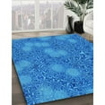 thumbnail image 3 of Ahgly Company Machine Washable Indoor Rectangle Transitional Blue Area Rugs, 4' x 6', 3 of 7