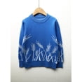 thumbnail image 2 of Boys Wheat Ear Knitted Pullover Sweater Kids Clothes, 2 of 6