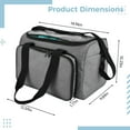 thumbnail image 4 of Hair Stylist Travel Case Organizer, Excellent Oxford Fabric Tool Storage Bag with Adjustable Dividers, Transparent Window, Travel Bag for Hair Stylists, Crafts, and More, 4 of 5