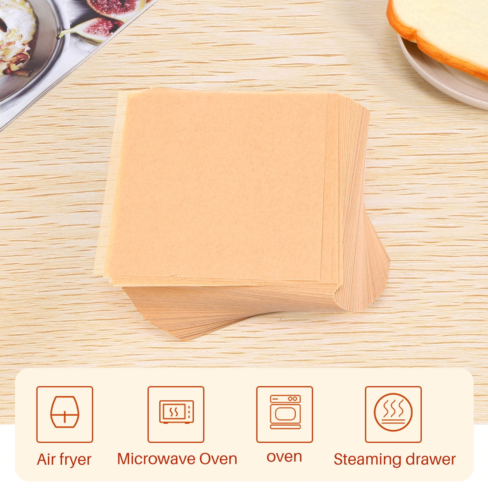 Precut Parchment Paper for Baking Cooking 30cmx8cm Unbleached