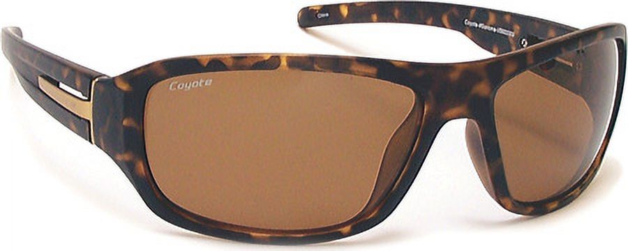 Coyote Eyewear 680562043075 Sonoma Polarized Street & Sport Sunglasses&#44; Matte Tortoise & Brown - image 2 of 2