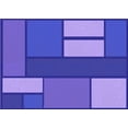 thumbnail image 1 of Ahgly Company Machine Washable Indoor Rectangle Transitional Purple Mimosa Purple Area Rugs, 2' x 4', 1 of 7