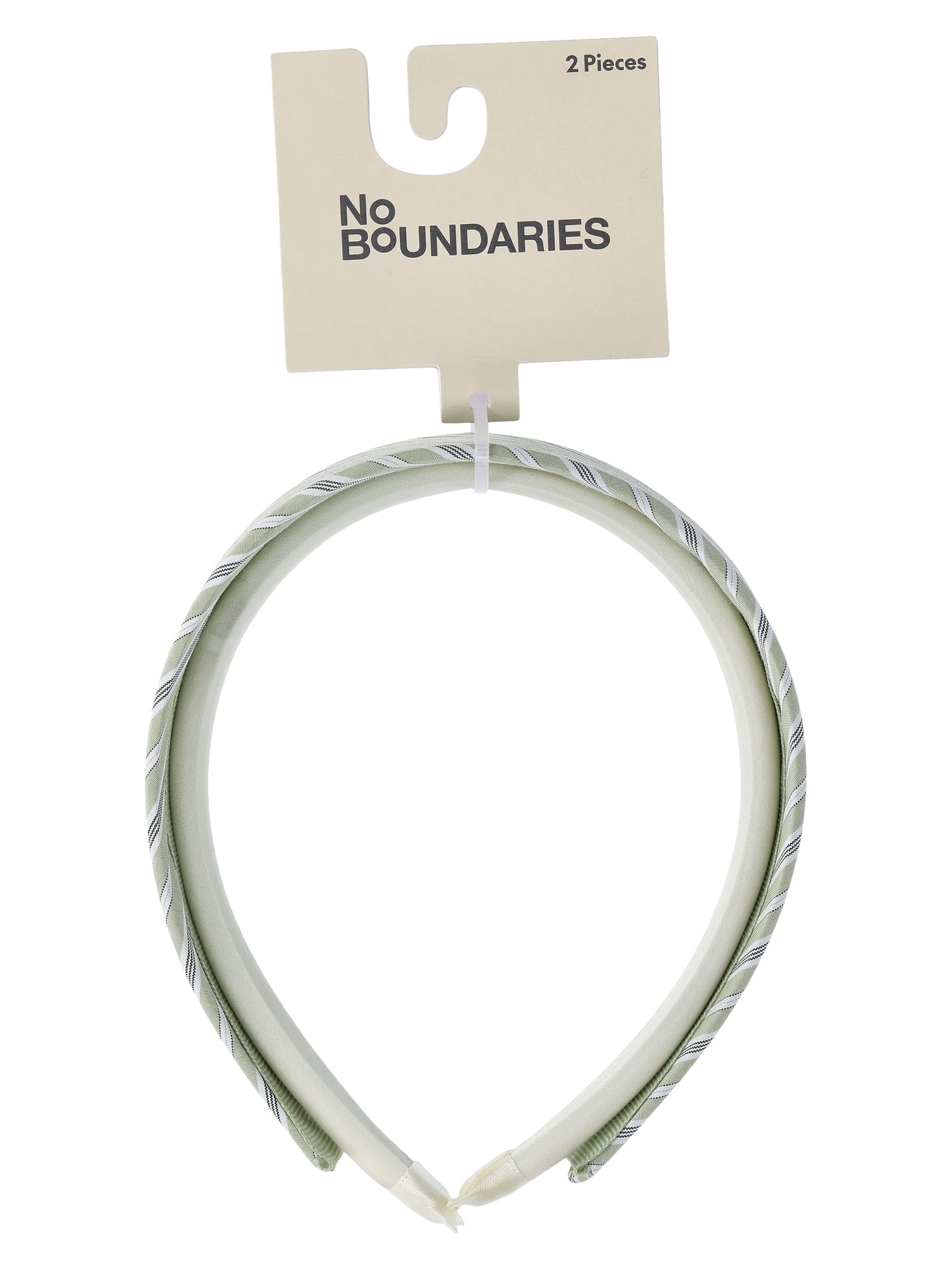 No Boundaries Printed Headband Set, 2-Piece, Ivory, Women's