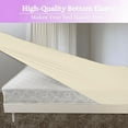 thumbnail image 3 of Fitted Sheet 1 Piece Only - 600 Thread Count - 100% Egyptian Cotton - 8" Deep Pocket - Hotel Quality Premium Fitted Sheet Only - Full XL Size - Ivory., 3 of 6