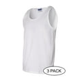 thumbnail image 2 of Gildan - Ultra Cotton® Tank Top - 2200 - 3 Pack - Multi-Pack - White - Size: XL, 2 of 3