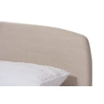 thumbnail image 5 of Baxton Studio Mia Mid-Century Light Beige Fabric Upholstered Full Size Platform Bed, 5 of 5