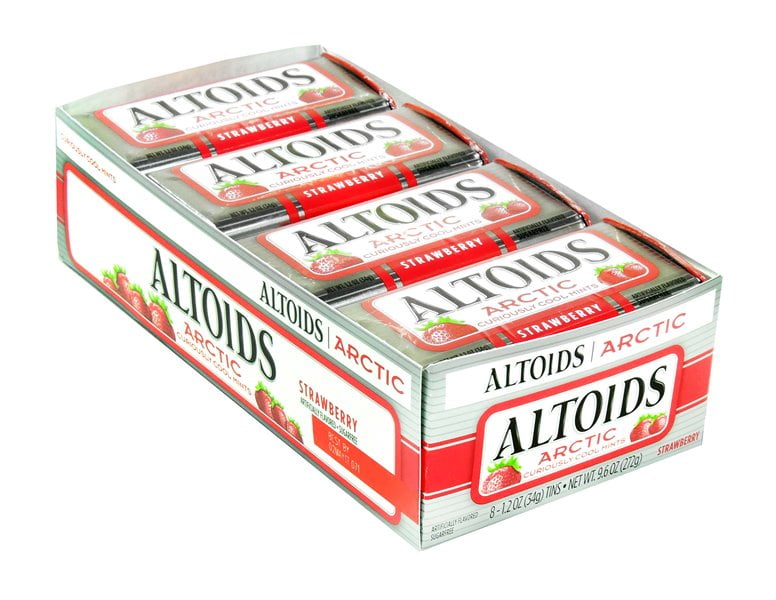 Altoids Arctic Curiously Cool Mints Strawberry 8 Count by