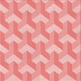 thumbnail image 1 of Ahgly Company Machine Washable Indoor Square Transitional Pastel Pink Area Rugs, 5' Square, 1 of 7