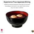 thumbnail image 2 of 4-pack soup bowl Japanese plastic bowl for rice noodles pickles cereal miso soup bowl microwave and dishwasher safe, 11 ounces, made in Japan, 2 of 3