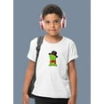 thumbnail image 2 of Cartoon Tortoise Wearing Top Hat T-Shirt Juniors -Image by Shutterstock,  x-Small, 2 of 4