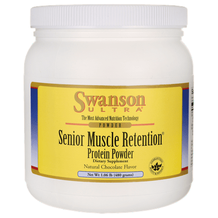 Swanson Senior Muscle Retention Protein Powder - Chocolate 1.06 lb