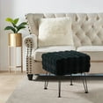 thumbnail image 6 of Home Soft Things Bubble Textured Stool Ottoman - Black - 17'' x 17'' x 17'', 6 of 7