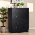 thumbnail image 3 of GZXS 5 Drawers Dresser for Bedroom, 35.8" Tall Chest of Drawers, Closet Organizer for Living Room, Hallway, Entryway, Black, 3 of 10