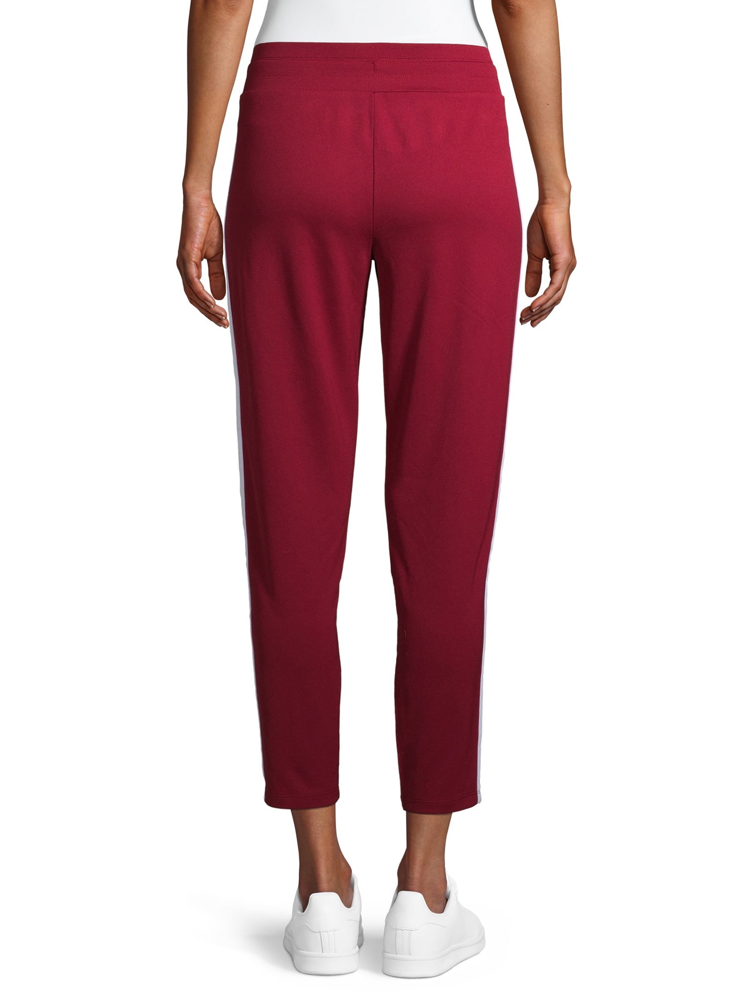 track pants with stripe womens