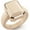 Nude & Rose Gold, variant on NEW! Rinfit Silicone Wedding Ring for Women - Soft Rubber Wedding Band Replacement - Oversized Diamond Emerald Metal Framed Collection