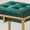 Green, variant on Weston Home Oddie Gold Finish Velvet Button Tufted Counter Stools, Beige (Set of 2)