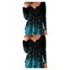 thumbnail image 2 of Sonducket Camisa de mujer Poliéster Primavera Cuello en V Estampado de flores Transpirable Lavable Blusa de manga larga Camisas de trabajo para Type12 NO12, 2 of 6