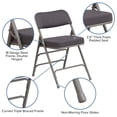 thumbnail image 2 of Flash Furniture Hercules Series Gray Fabric Metal Folding Chair, 2 of 9