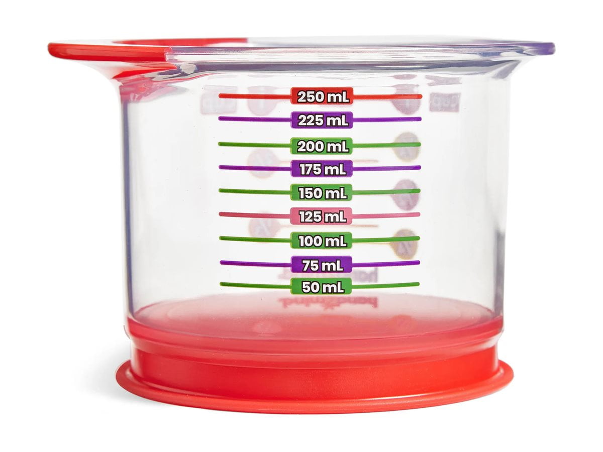 hand2mind Rainbow Fraction Liquid Measuring Cups, Fraction Manipulatives, Measuring Cups