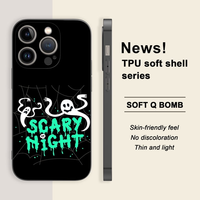 Destaca entre la multitud con una exclusiva funda de goma de TPU con diseño de dibujos animados para iPhone