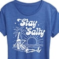 thumbnail image 3 of Instant Message - Stay Salty - Women's Short Sleeve Graphic T-Shirt, 3 of 6