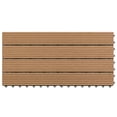 thumbnail image 2 of vidaXL Tuiles de Terrasse 6 Pcs WPC 60x30 cm 1,08 M2 Marron, 2 of 4