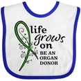 thumbnail image 3 of Inktastic Life Grows On- Be an Organ Donor Boys or Girls Baby Bib, 3 of 4
