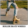 thumbnail image 3 of COOPHYA 4 Pcs Patins à Roulettes Quad pour Femmes Patins à Roulettes Haute Élasticité pour Patinage Intérieur, 3 of 6