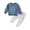 Blue, variant on Boys Outfits Size 7 Preppy Toddler Kids Baby Boy Long Sleeve Clothes Set Letter Printed Sweatshirt Tops Long Pants 2Pcs Fall Tracksuit Outfits Boys Suits Blue-a Size 3-6 Months
