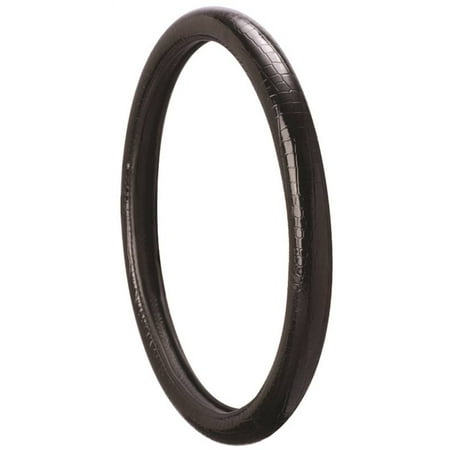 STEERING WHEEL COVER CROC BLK